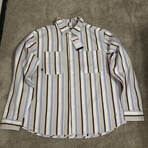Nike SB Skate Long Sleeve Striped Shirt L NWT $110 Skateboard Loose Fit